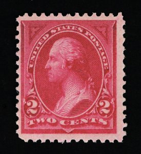 VERY AFFORDABLE GENUINE SCOTT #250 F-VF MINT OG NH 1894 2¢ CARMINE TYPE-I #11658