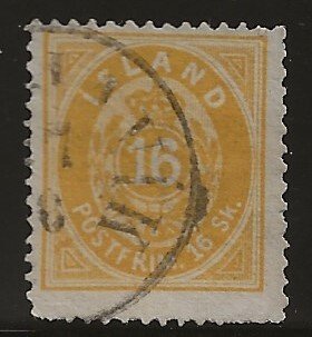 Iceland 4  1873   16s  fine used