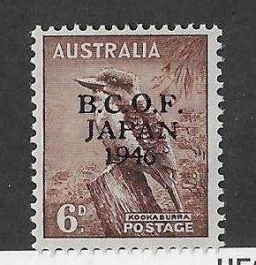 Australia Sc #M4 6p BCOF overprint NH VF