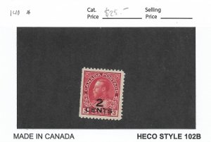Canada: Sc # 140, MH (53622)