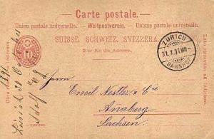 Switzerland, Government Postal Card