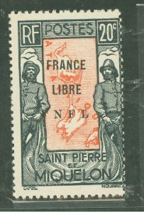 St. Pierre & Miquelon #216A Mint (NH) Single