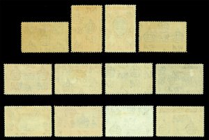 CAYMAN ISLANDS 1935 K.George V  Pictorials Turtles, Birds set  Sc# 85-96 mint MH