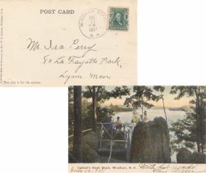 United States Hampshire Windham Depot 1907 doane 2/3  1865-1956  PPC (Cobbett...