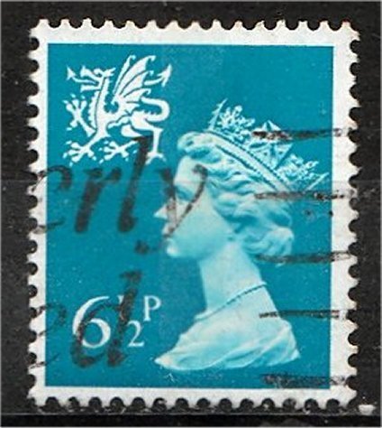 GREAT BRITAIN, WALES, 1971, used 6 1/2p, Machins, Scott WMMH7