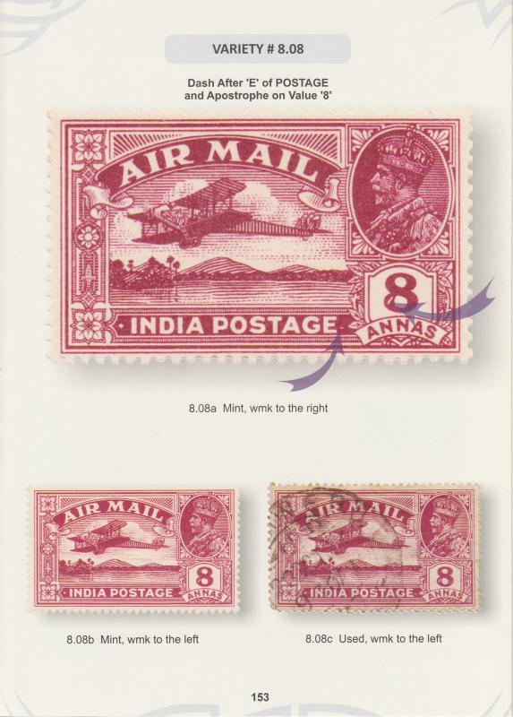 India 1929 Air Mail Stamps. A Study of Constant Varieties, by Rohit Prasad. NEW