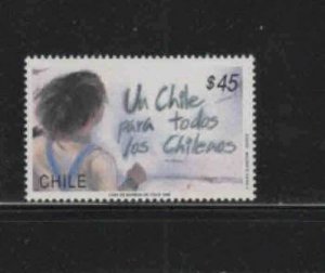 CHILE #890  1990 EQALITY   MINT VF NH  O.G