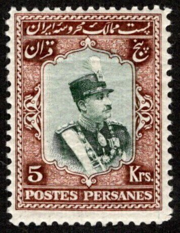 IRA SC #756 MLH 1929 5k Reza Shah Pahlavi CV $100.00 (H) ==> this item is MLH