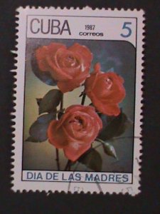 CUBA-1987-SC#2939-ST.1013-CUBIAN MOTHER DAY-CTO VF-LAST ONE-HARD TO FIND