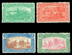 British Colonies - NEW ZEALAND 1906 Christchurch Exhib. set  Sc# 122-125 mint MH