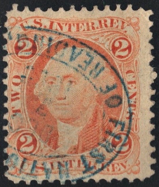 R15c 2¢ Revenue: Internal Revenue (1862) Used/Oval Date Stamped