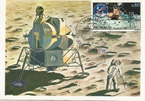 Monaco Apollo 11 FDC Postcard #1