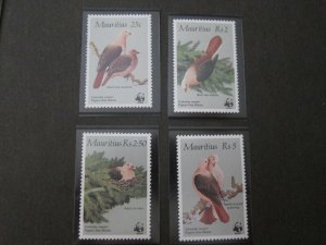 Mauritius 1985 Sc 613-6 Bird set MNH