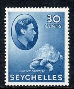 Seychelles SG142a 30c Blue (Chalky) U/M