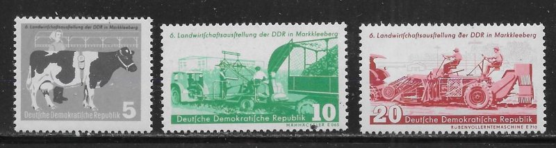 Germany DDR 385-87 Agricultural Show set MNH