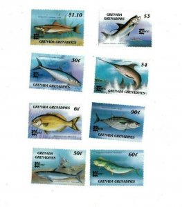 Grenadines 1987 - Scott #887-894 - Fish - Set of eight stamps - MNH