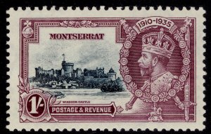 MONTSERRAT GV SG97, 1s slate & purple, NH MINT.