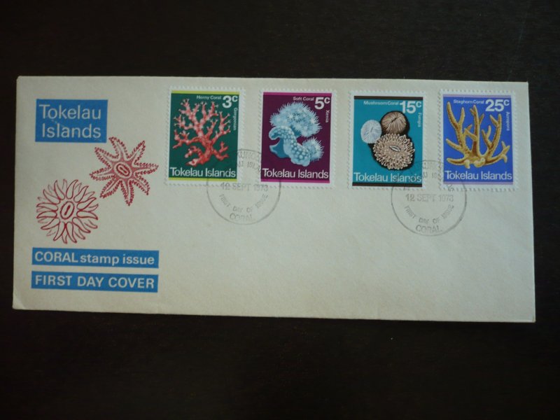 Stamps - Tokelau Islands - Scott# 37-40 - First Day Cover