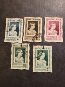 Stamps Belgium B498-502 used