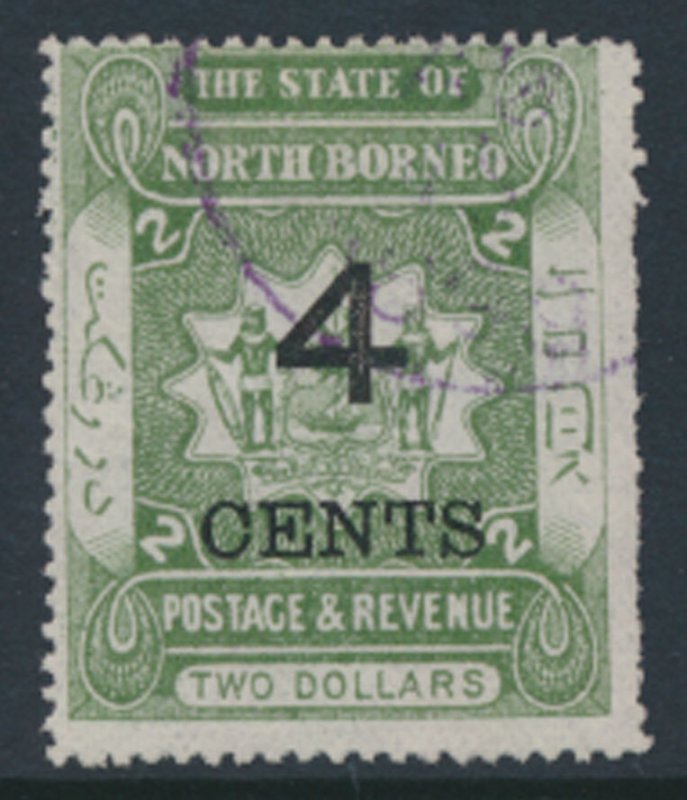 North Borneo SG 122  SC# 100 Used short  perfs   OPT see details & scans 