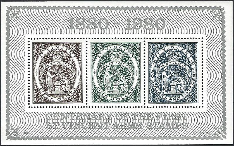 St. Vincent #598 MNH Miniature Sheet of 3