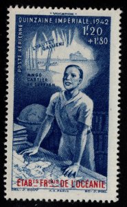 French Polynesia Scott CB4 MH* Colonial Education stamp