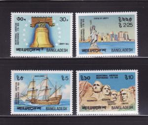 Bangladesh 111-114 Set MNH American Bicentennial