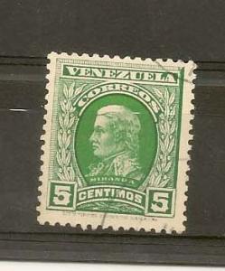 VENEZUELA STAMP,VFU 5 CENTIMOS CORREOS # N-4