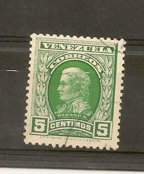 VENEZUELA STAMP,VFU 5 CENTIMOS CORREOS # N-4