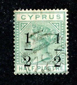 1886 Cyprus  Sc #26 used cv.$17.50 ( 9268 BCXX5 )