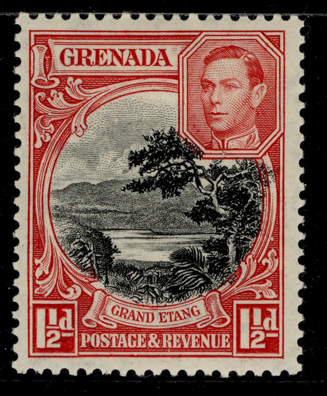 GRENADA GVI SG155a, 1½d black and scarlet, M MINT.