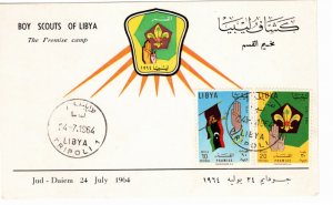 Libya 1964 Sc 252-3 FD Card
