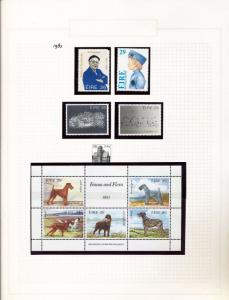 IRELAND 1980/83 MNH Art Dogs Horses (Appx 90+Stamps) Sam 837