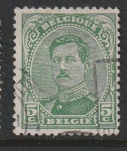 1915 Belgium - Sc 111 - used VF - 1 single - King Albert I - type 2