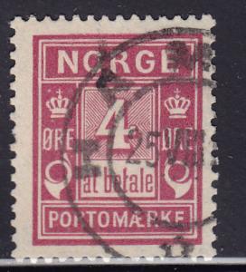 Norway J2 Numeral of Value 1911