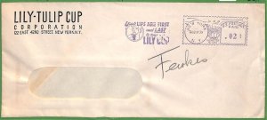 ZA1542 - USA  - POSTAL HISTORY - MECHANIC POSTMARK on cover LILY CUP Coffee