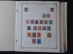 Ecuador Stamp Collection on Scott Specialty Album pages