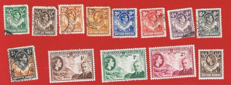 Northern Rhodesia #25//56  MVFLH & VF used  Various Stamps  Free S/H