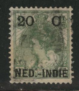 Netherlands Indies  Scott 34 used 1900 Surcharged