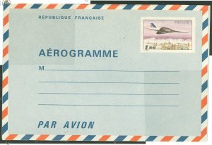 France  1977 Aerogramme- Concorde