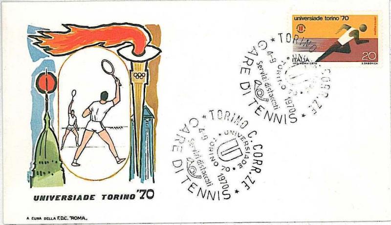 SPORT: TENNIS - POSTAL HISTORY - ITALY: COVER W\ special POSTMARK 1970