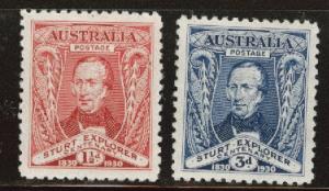 Australia Scott 104-105 MH* Capt. Sturt 1930 set