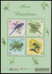 2001 Brazil 3150-3153/B115 WWF