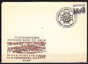 Poland, 1976 issue. 10/OCT/76 Scouting cancel on a Cover. ^