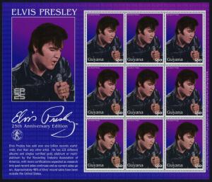 Guyana 3726-7 Sheets MNH Elvis Presley, Flag, Music