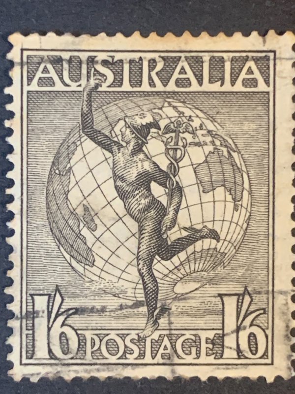 Australia 16c stamp  ,  black cancelled postage used, refno:5016