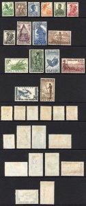 Papua New Guinea SG1/15 1952-58 QEII Set of 16 Used