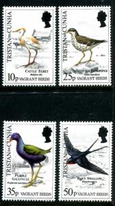 Tristan da Cunha 464-467,MNH.Michel 481-484. Cattle egret,Sandpiper,Galli x11375