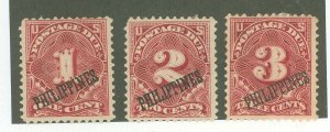 Philippines #J1-J3 Unused Single