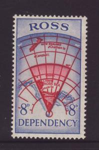 1957 Ross Dep 8d Mounted Mint SG3